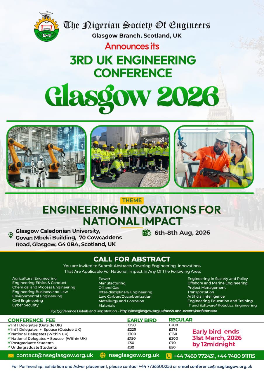 NSE GLASGOW BRANCH – 3rd UK ENGINEERING CONVENTION