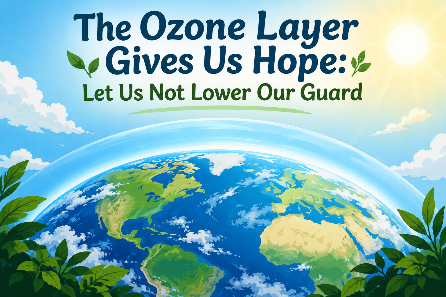 The Ozone Layer Gives Us Hope: Let Us Not Lower Our Guard