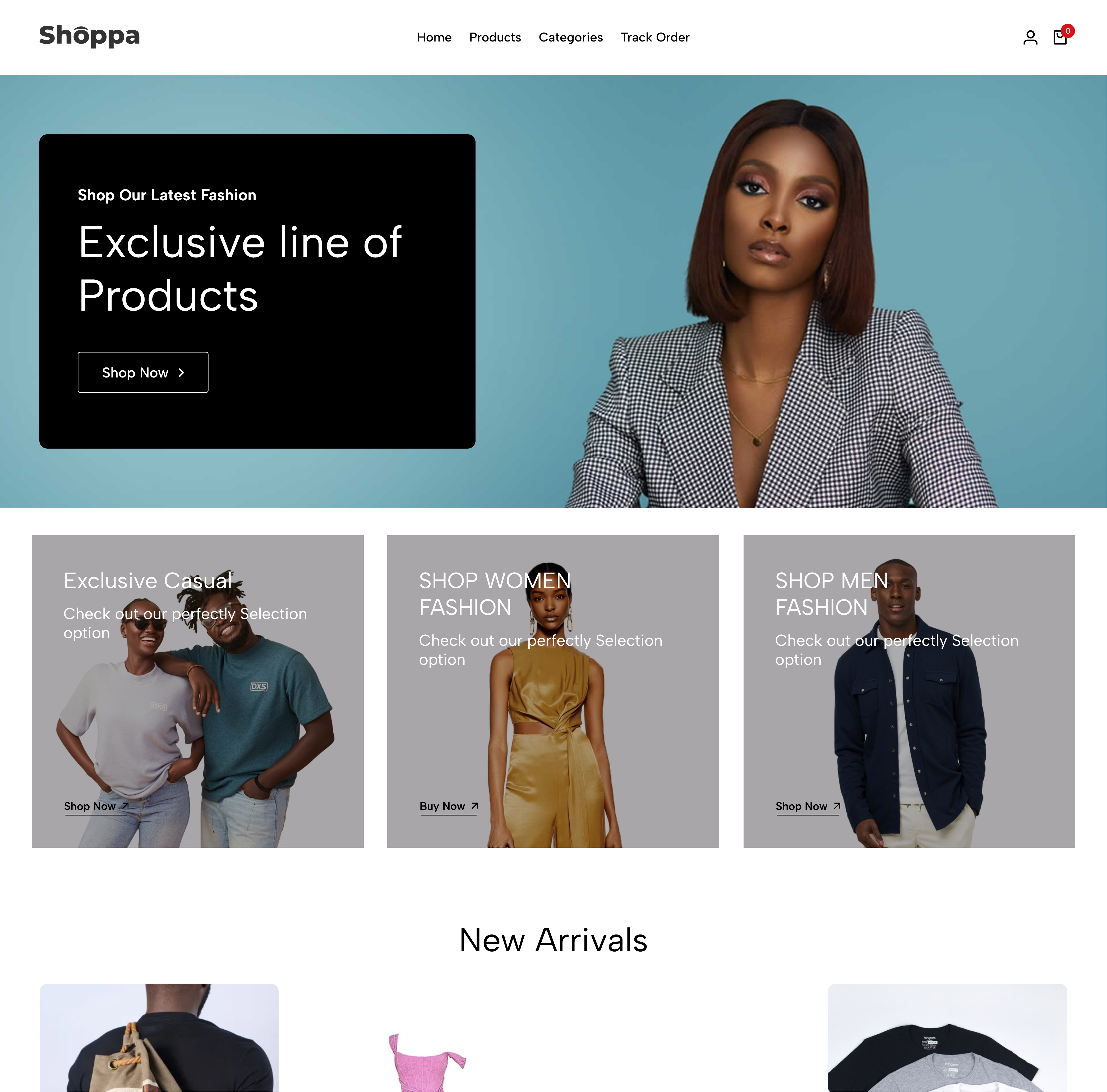 Ecommerce Fashion theme preview